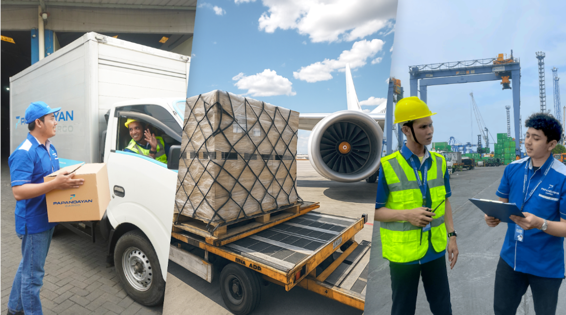 Layanan ekspedisi Papandayan Cargo untuk pengiriman darat, udara, dan laut yang aman dan terpercaya.