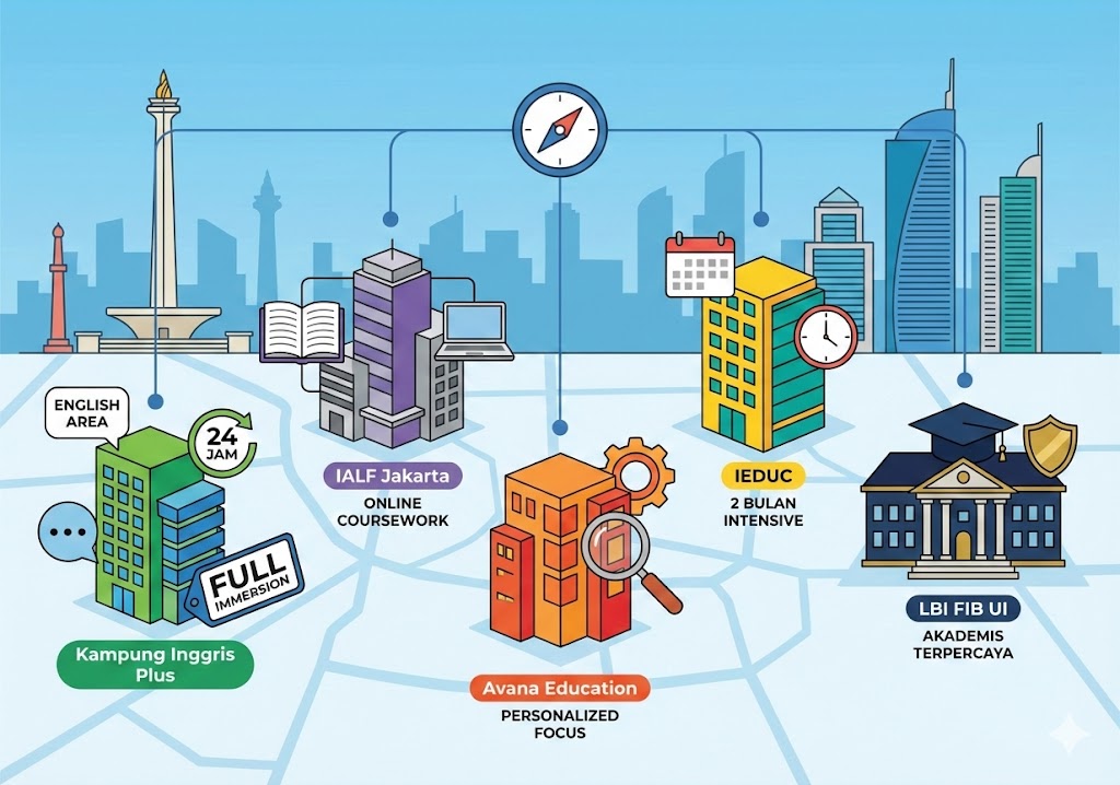 ilustrasi rekomendasi ielts camp terbaik di jakarta untuk persiapan tes bahasa inggris intensif
