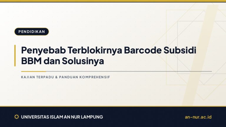 Penyebab Terblokirnya Barcode Subsidi BBM dan Solusinya