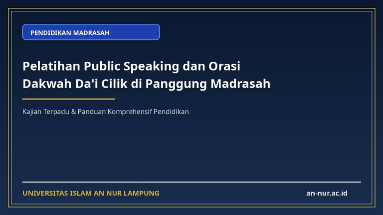 Pelatihan Public Speaking dan Orasi Dakwah Da'i Cilik di Panggung Madrasah