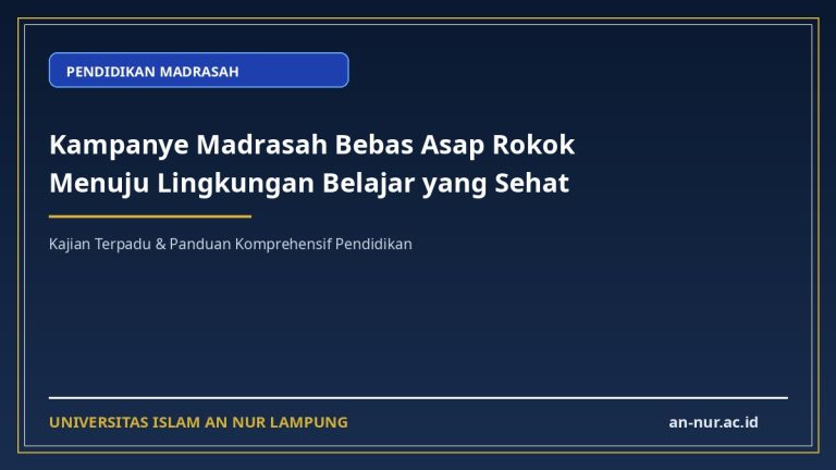 Kampanye Madrasah Bebas Asap Rokok Menuju Lingkungan Belajar yang Sehat