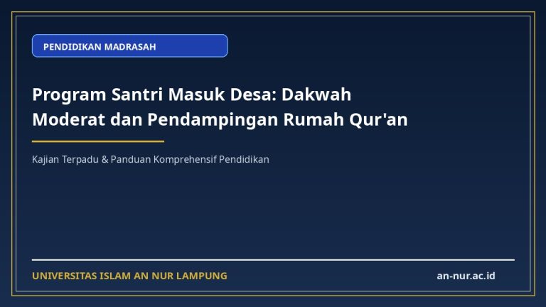 Program Santri Masuk Desa: Dakwah Moderat dan Pendampingan Rumah Qur'an
