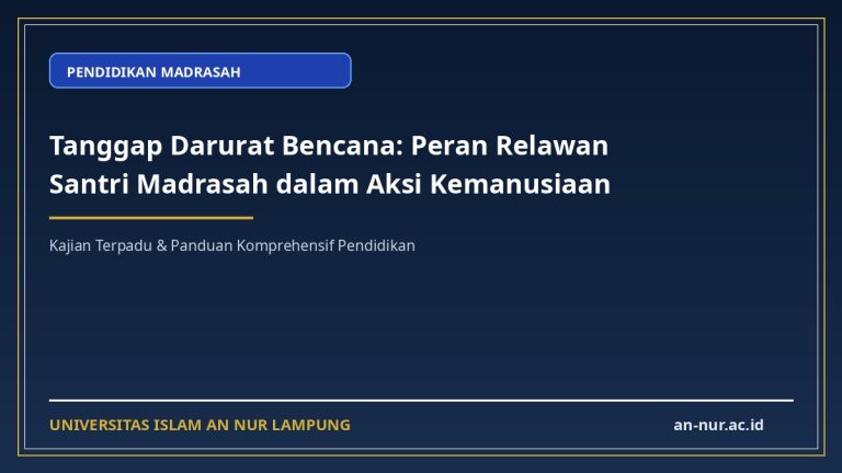 Tanggap Darurat Bencana: Peran Relawan Santri Madrasah dalam Aksi Kemanusiaan