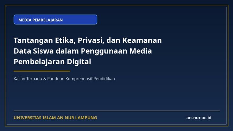 Tantangan Etika, Privasi, dan Keamanan Data Siswa dalam Penggunaan Media Pembelajaran Digital