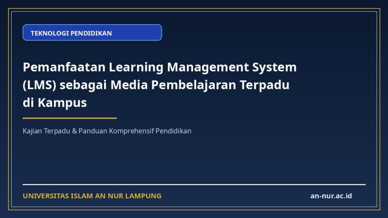 Pemanfaatan Learning Management System (LMS) sebagai Media Pembelajaran Terpadu di Kampus