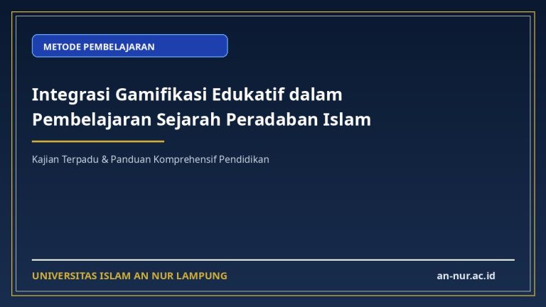 Integrasi Gamifikasi Edukatif dalam Pembelajaran Sejarah Peradaban Islam