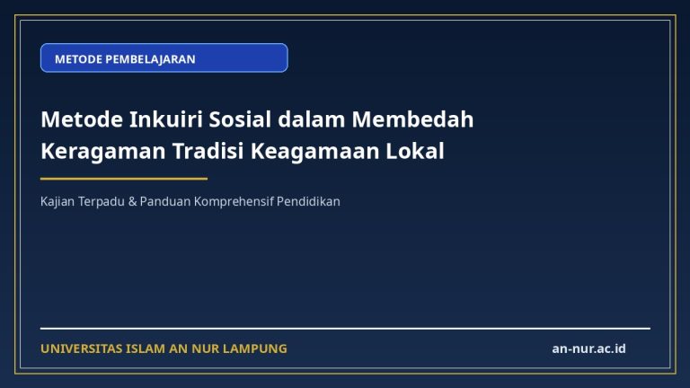Metode Inkuiri Sosial dalam Membedah Keragaman Tradisi Keagamaan Lokal