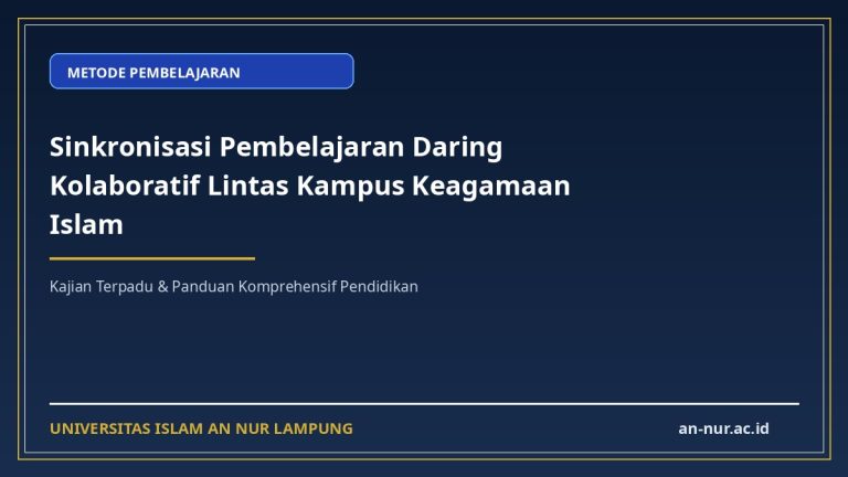 Sinkronisasi Pembelajaran Daring Kolaboratif Lintas Kampus Keagamaan Islam