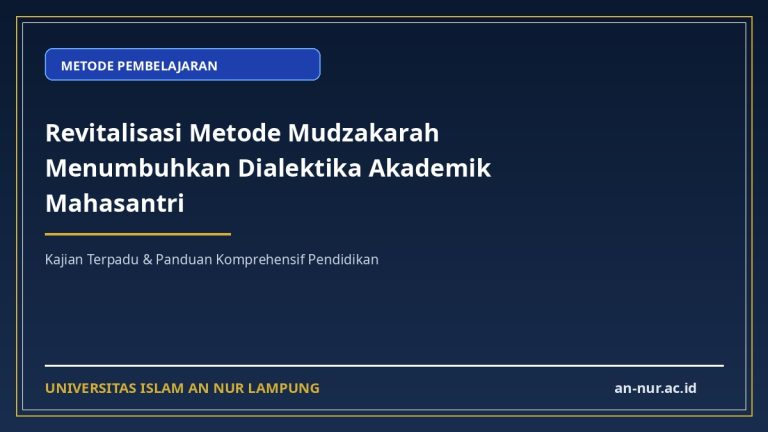 Revitalisasi Metode Mudzakarah Menumbuhkan Dialektika Akademik Mahasantri