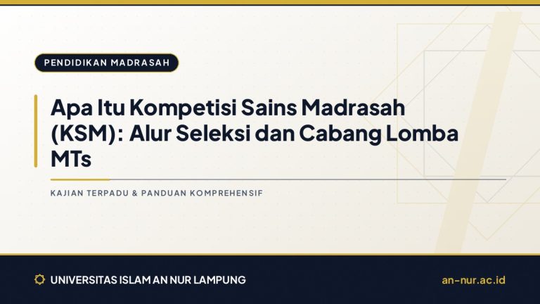 Apa Itu Kompetisi Sains Madrasah (KSM): Alur Seleksi dan Cabang Lomba MTs