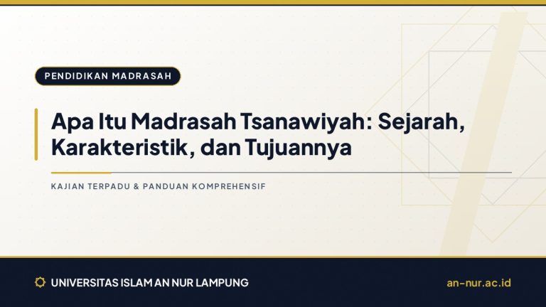 Apa Itu Madrasah Tsanawiyah: Sejarah, Karakteristik, dan Tujuannya