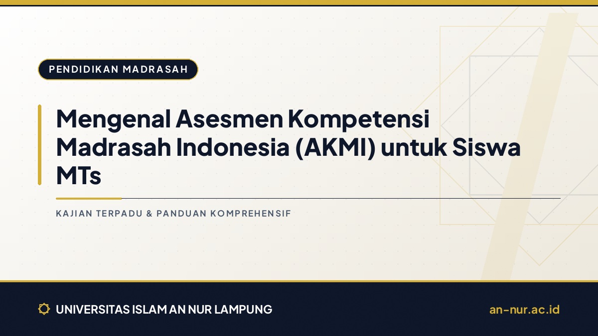 Mengenal Asesmen Kompetensi Madrasah Indonesia (AKMI) untuk Siswa MTs
