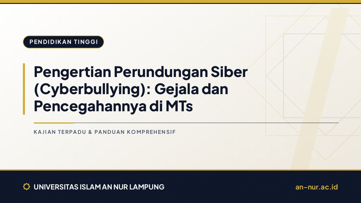 Pengertian Perundungan Siber (Cyberbullying): Gejala dan Pencegahannya di MTs