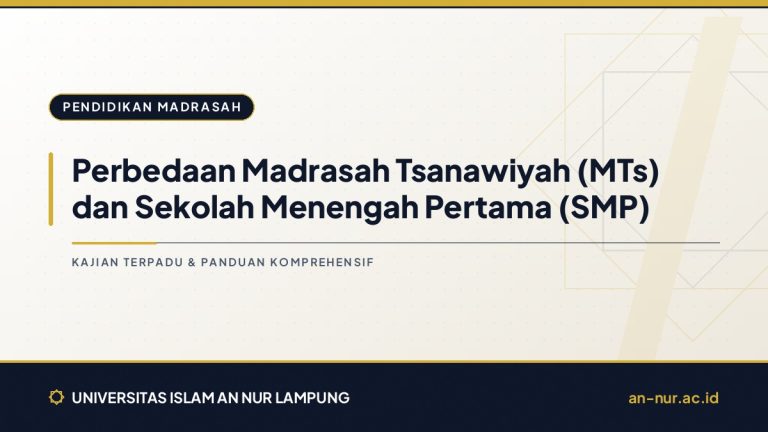 Perbedaan Madrasah Tsanawiyah (MTs) dan Sekolah Menengah Pertama (SMP)