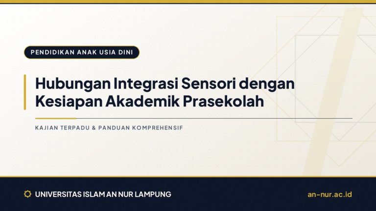 Hubungan Integrasi Sensori dengan Kesiapan Akademik Prasekolah
