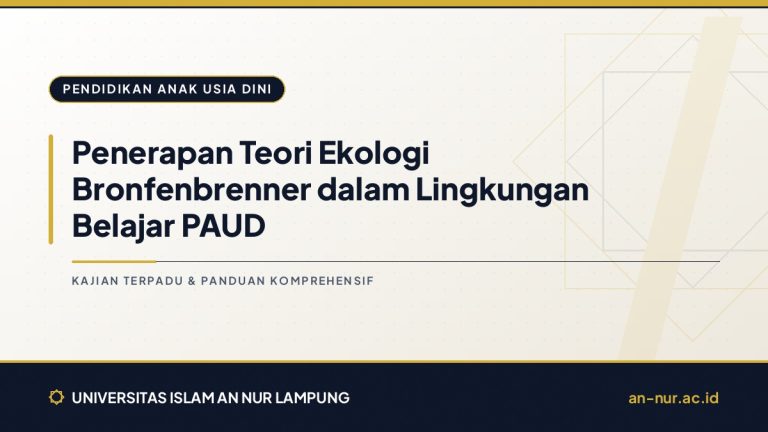 Penerapan Teori Ekologi Bronfenbrenner dalam Lingkungan Belajar PAUD