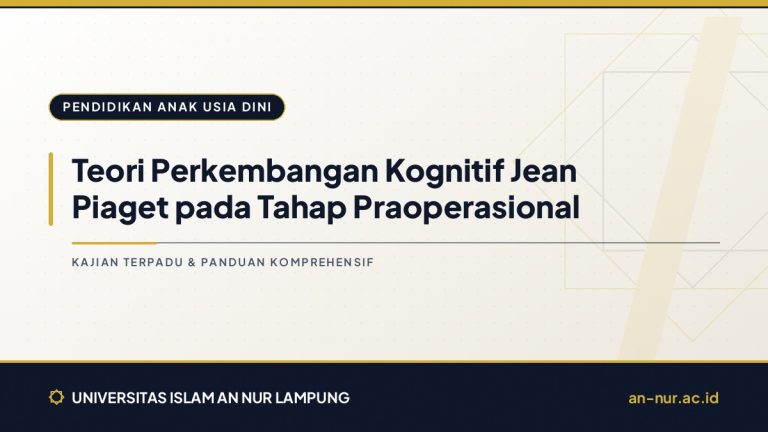 Teori Perkembangan Kognitif Jean Piaget pada Tahap Praoperasional