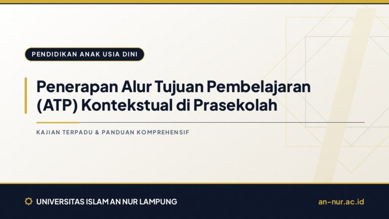 Penerapan Alur Tujuan Pembelajaran (ATP) Kontekstual di Prasekolah