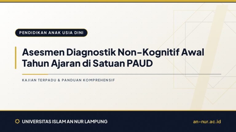 Asesmen Diagnostik Non-Kognitif Awal Tahun Ajaran di Satuan PAUD