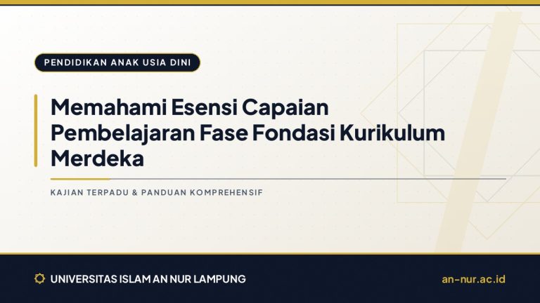 Memahami Esensi Capaian Pembelajaran Fase Fondasi Kurikulum Merdeka