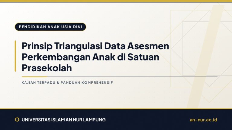 Prinsip Triangulasi Data Asesmen Perkembangan Anak di Satuan Prasekolah