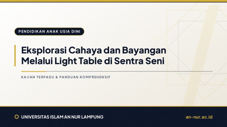 Eksplorasi Cahaya dan Bayangan Melalui Light Table di Sentra Seni