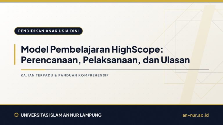 Model Pembelajaran HighScope: Perencanaan, Pelaksanaan, dan Ulasan