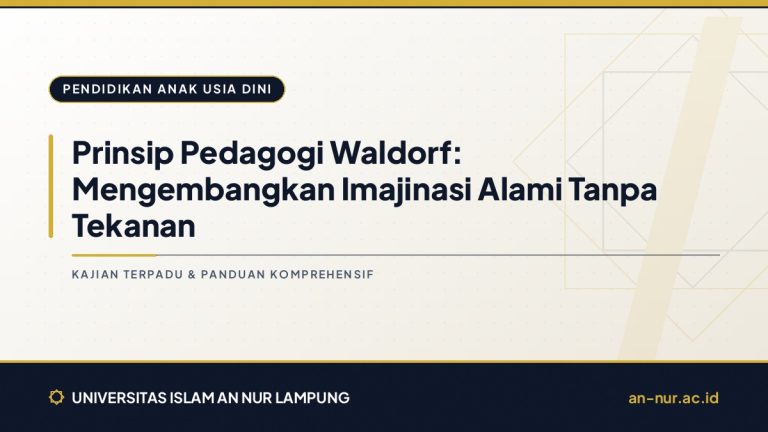 Prinsip Pedagogi Waldorf: Mengembangkan Imajinasi Alami Tanpa Tekanan