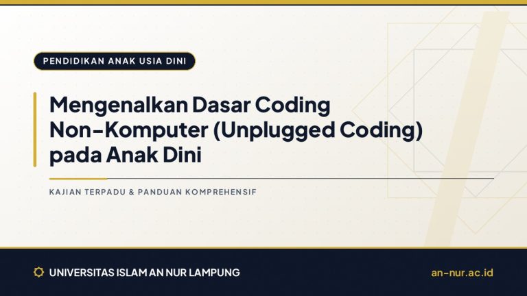Mengenalkan Dasar Coding Non-Komputer (Unplugged Coding) pada Anak Dini