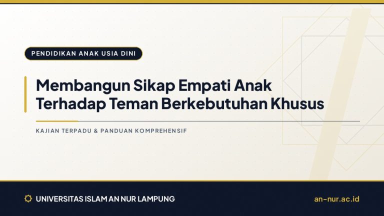 Membangun Sikap Empati Anak Terhadap Teman Berkebutuhan Khusus