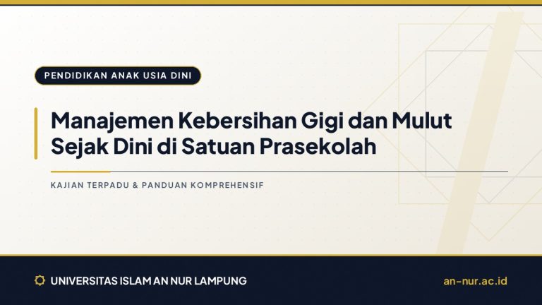 Manajemen Kebersihan Gigi dan Mulut Sejak Dini di Satuan Prasekolah