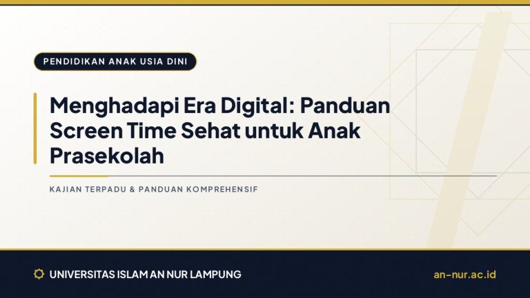 Menghadapi Era Digital: Panduan Screen Time Sehat untuk Anak Prasekolah