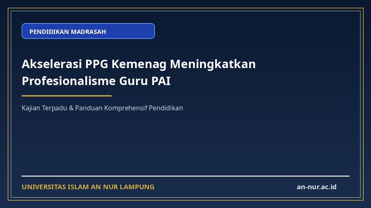 Akselerasi PPG Kemenag Meningkatkan Profesionalisme Guru PAI