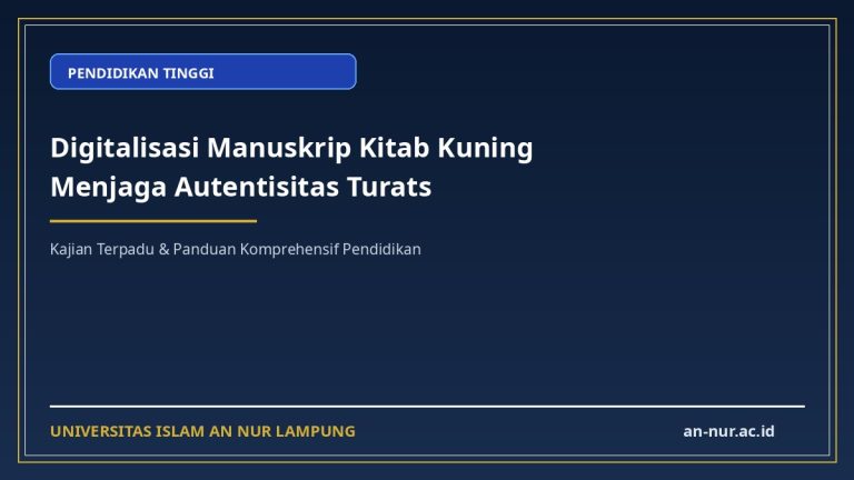 Digitalisasi Manuskrip Kitab Kuning Menjaga Autentisitas Turats