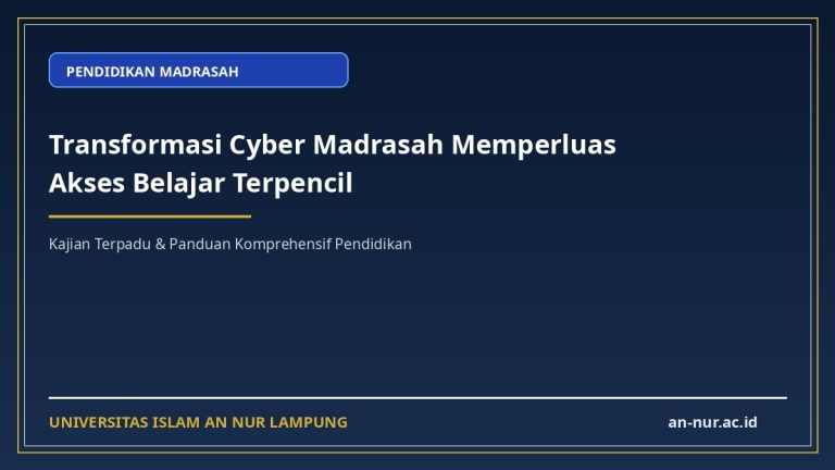 Transformasi Cyber Madrasah Memperluas Akses Belajar Terpencil