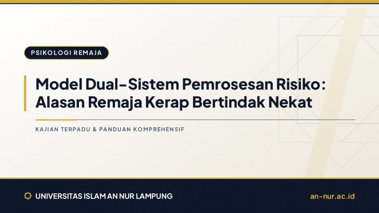 Model Dual-Sistem Pemrosesan Risiko: Alasan Remaja Kerap Bertindak Nekat