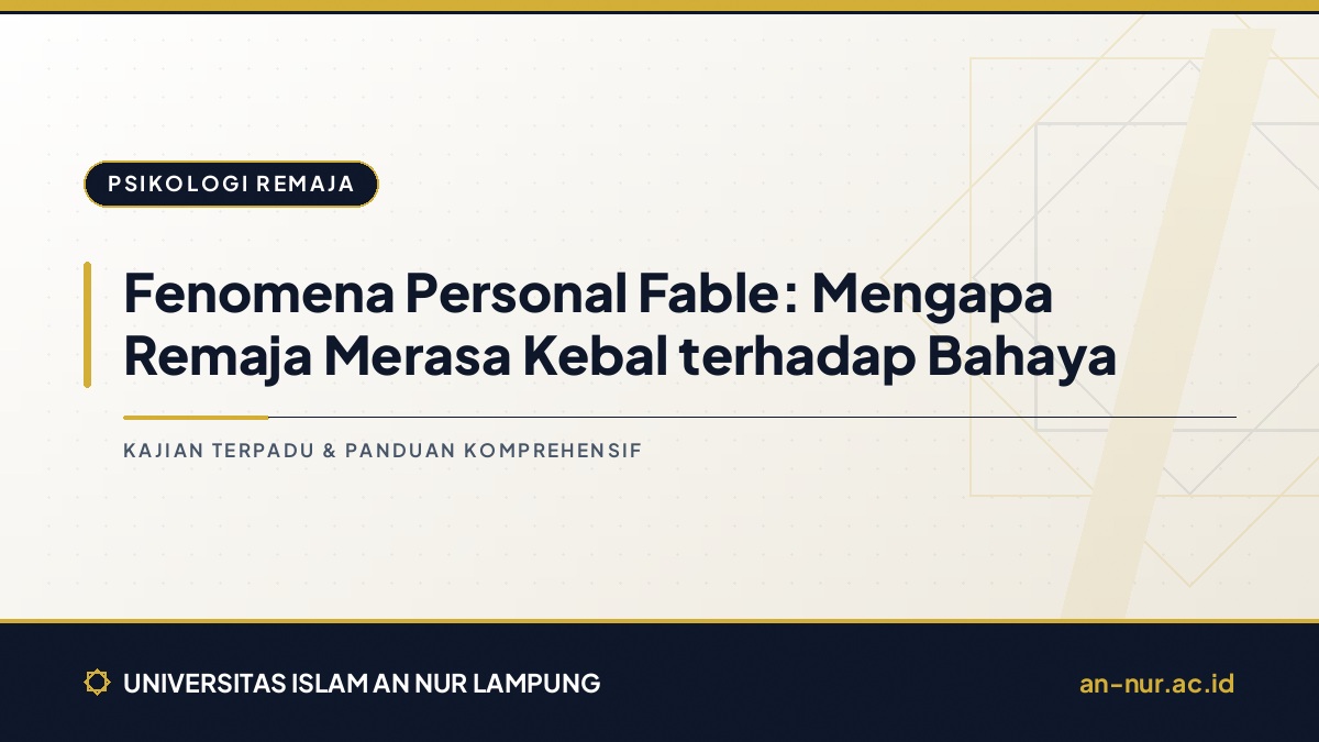 Fenomena Personal Fable: Mengapa Remaja Merasa Kebal terhadap Bahaya