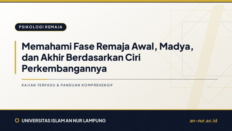 Memahami Fase Remaja Awal, Madya, dan Akhir Berdasarkan Ciri Perkembangannya