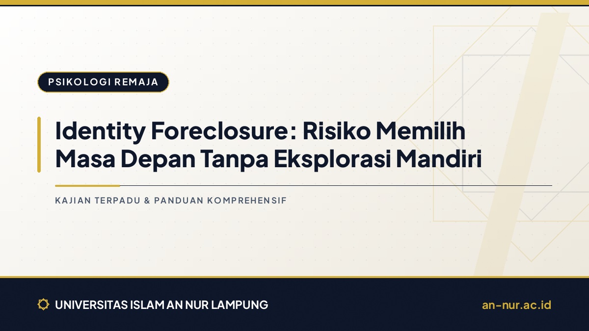 Identity Foreclosure: Risiko Memilih Masa Depan Tanpa Eksplorasi Mandiri