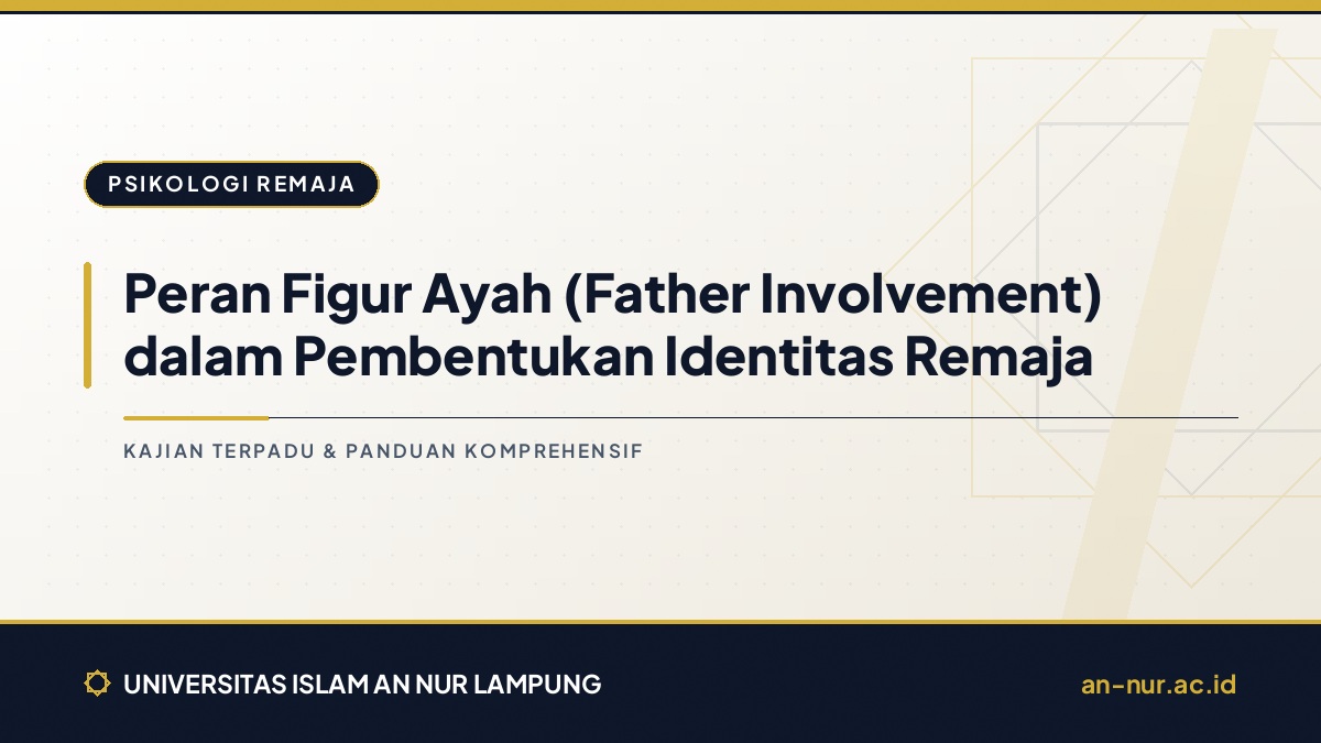 Peran Figur Ayah (Father Involvement) dalam Pembentukan Identitas Remaja