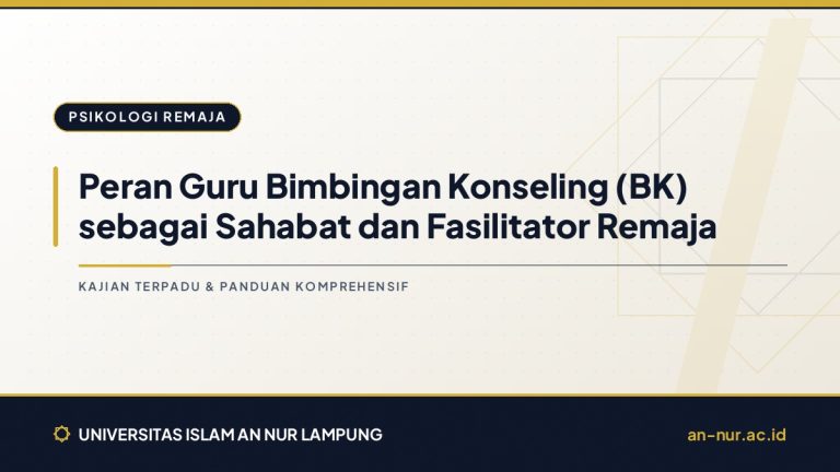 Peran Guru Bimbingan Konseling (BK) sebagai Sahabat dan Fasilitator Remaja