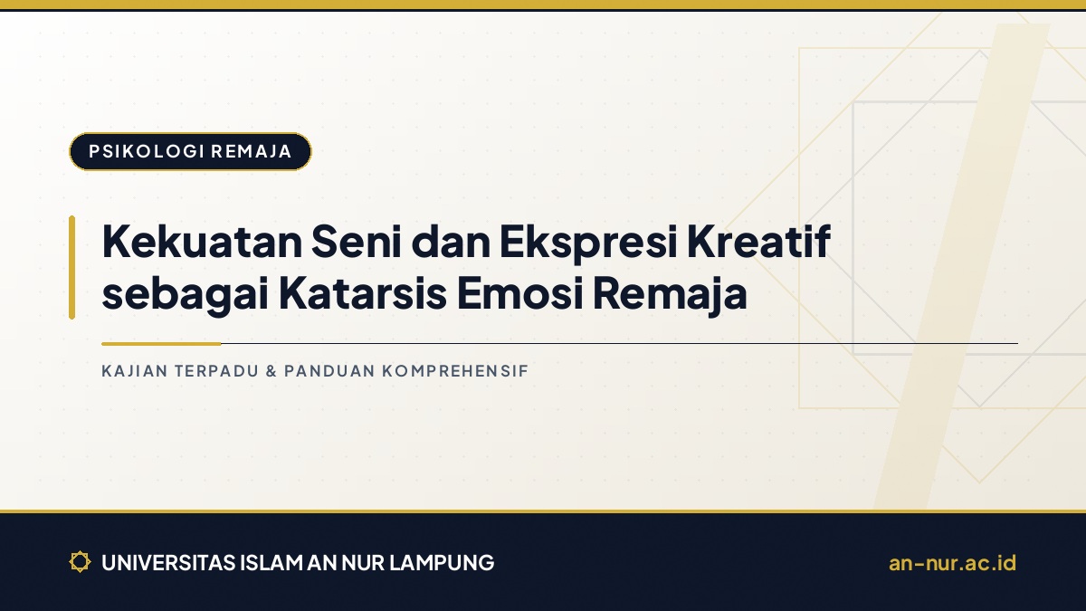 Kekuatan Seni dan Ekspresi Kreatif sebagai Katarsis Emosi Remaja