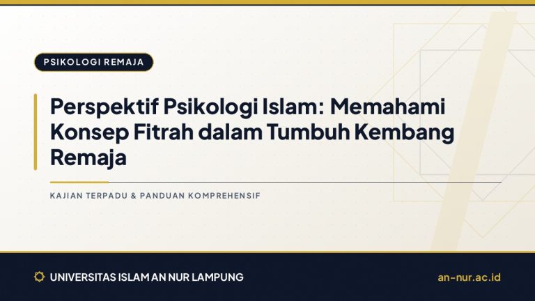 Perspektif Psikologi Islam: Memahami Konsep Fitrah dalam Tumbuh Kembang Remaja
