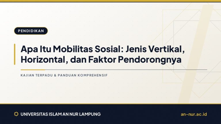 Apa Itu Mobilitas Sosial: Jenis Vertikal, Horizontal, dan Faktor Pendorongnya