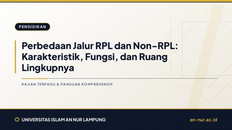 Perbedaan Jalur RPL dan Non-RPL: Karakteristik, Fungsi, dan Ruang Lingkupnya