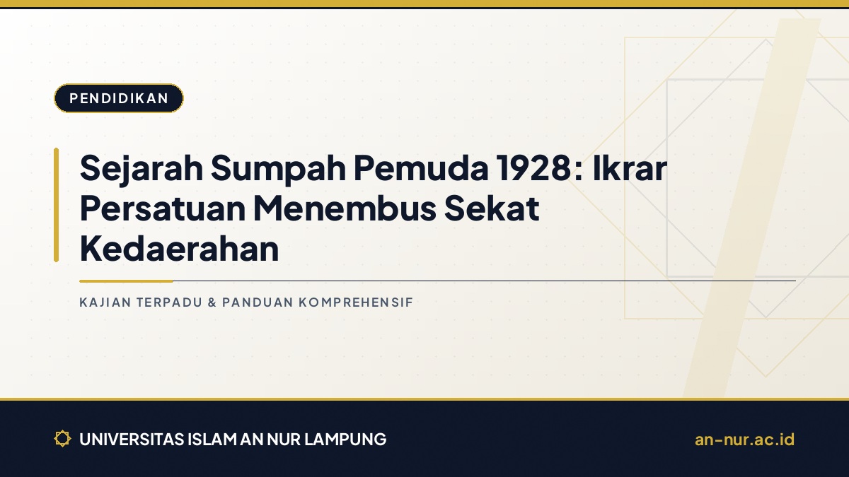 Sejarah Sumpah Pemuda 1928: Ikrar Persatuan Menembus Sekat Kedaerahan