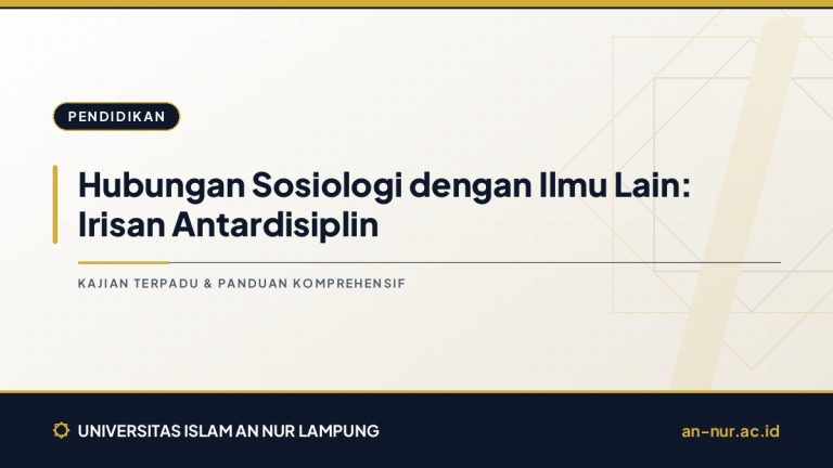 Hubungan Sosiologi dengan Ilmu Lain: Irisan Antardisiplin
