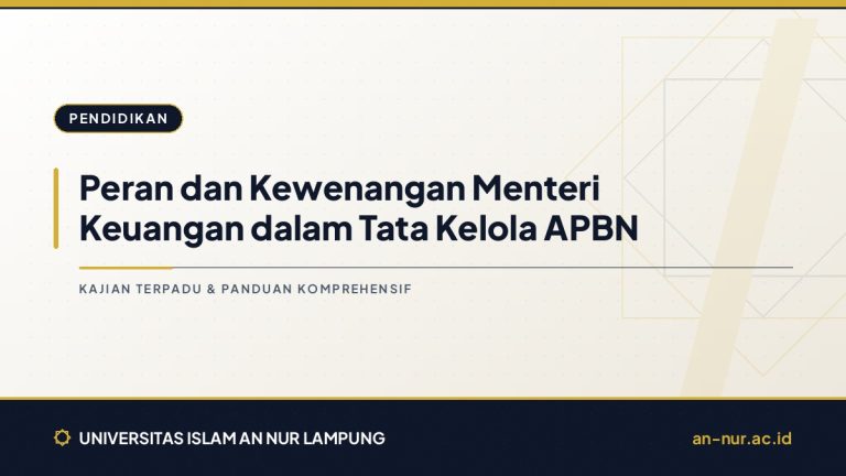 Peran dan Kewenangan Menteri Keuangan dalam Tata Kelola APBN