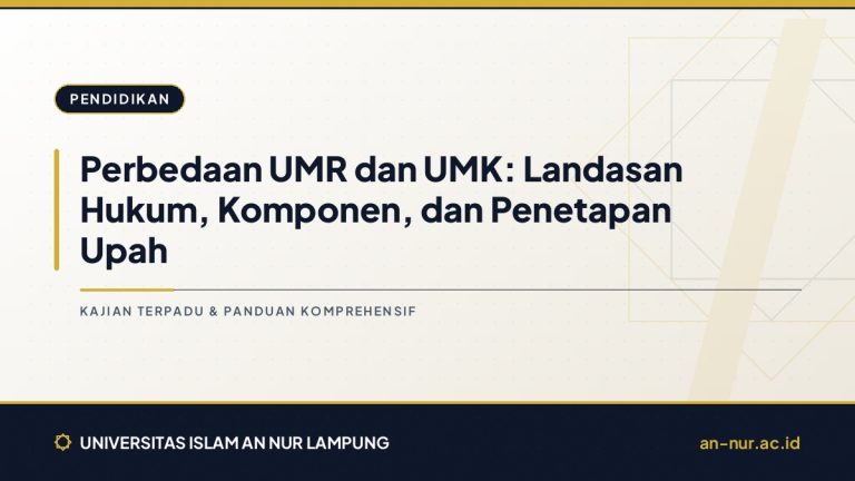 Perbedaan UMR dan UMK: Landasan Hukum, Komponen, dan Penetapan Upah