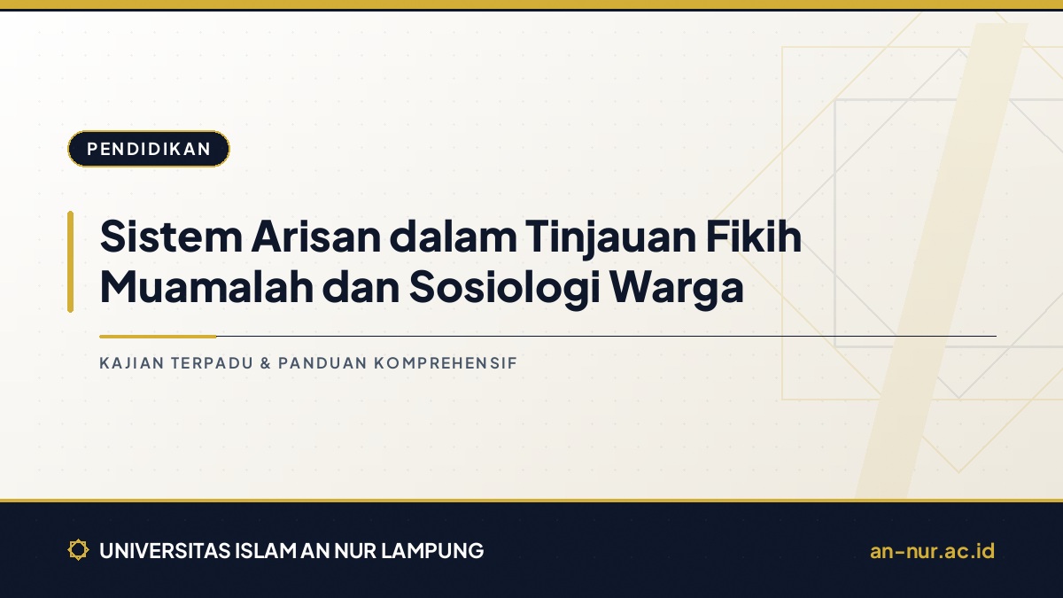 Sistem Arisan dalam Tinjauan Fikih Muamalah dan Sosiologi Warga